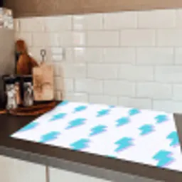 Blauw - Paars - Bliksem Inductie beschermer vinyl 3mm klein 276 -sfeer3