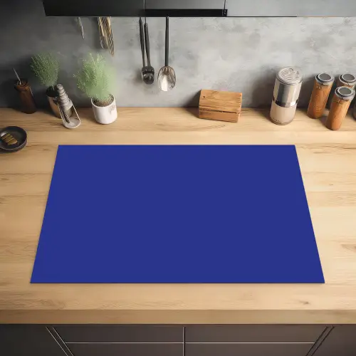 Blauw - Effen kleur - Donkerblauw Inductie beschermer vinyl 3mm klein 276 -sfeer5