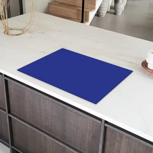 Blauw - Effen kleur - Donkerblauw Inductie beschermer vinyl 3mm klein 276 -sfeer8