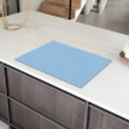 Blauw - Wit - Lijnen - Patroon Inductie beschermer vinyl 3mm klein 276 -sfeer8