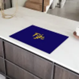 Blauw - Geel - Fijn Inductie beschermer vinyl 3mm klein -sfeer8