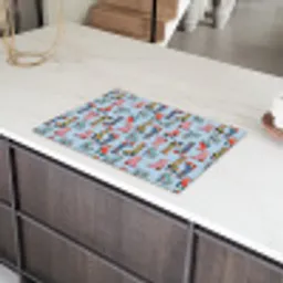 Retro - Disco - Laarzen - Multi Inductie beschermer vinyl 3mm klein 276 -sfeer8