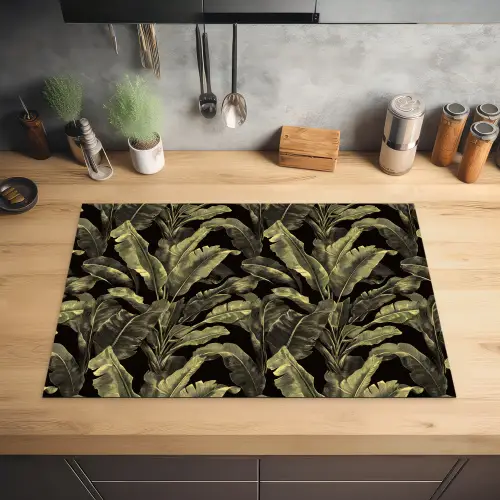 Botanisch - Bladeren - Groen Inductie beschermer vinyl 3mm klein 276 -sfeer5