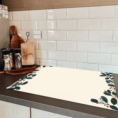Takken - Winter - Planten - Licht Inductie beschermer vinyl 3mm klein -sfeer3