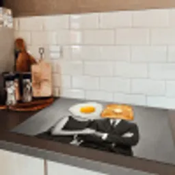 Ontbijt - Koppel - Ei - Brood Inductie beschermer vinyl 3mm klein -sfeer3