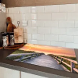 Brug naar de Ondergaande Zon Inductie beschermer vinyl 3mm klein -sfeer3