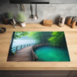 Brug - Water - Rivier - Bos Inductie beschermer vinyl 3mm klein -sfeer5