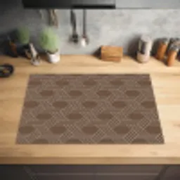 Bruin - Lijnen - Patroon Inductie beschermer vinyl 3mm klein 276 -sfeer5