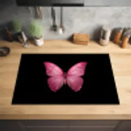 Vlinder - roze - Elegant Inductie beschermer vinyl 3mm klein -sfeer5