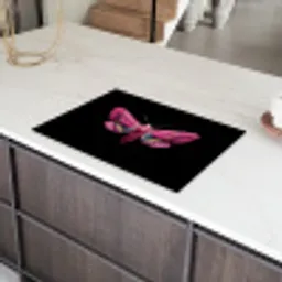 Vlinder - Roze - Nachtvlinder Inductie beschermer vinyl 3mm klein -sfeer8