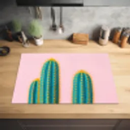 Cactussen - Modern - Pastel Inductie beschermer vinyl 3mm klein -sfeer5