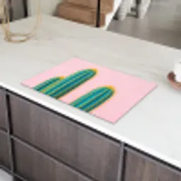 Cactussen - Modern - Pastel Inductie beschermer vinyl 3mm klein -sfeer8