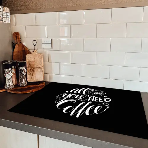 Cafeïne Devotie Inductie beschermer vinyl 3mm klein -sfeer3