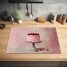 Taart - Pink - Cherry Inductie beschermer vinyl 3mm klein -sfeer5