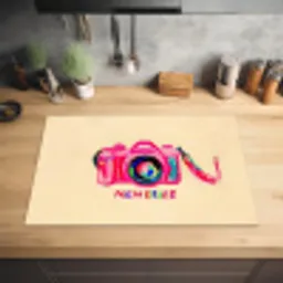 Camera - Memories - Roze - Geschilderd Inductie beschermer vinyl 3mm klein -sfeer5