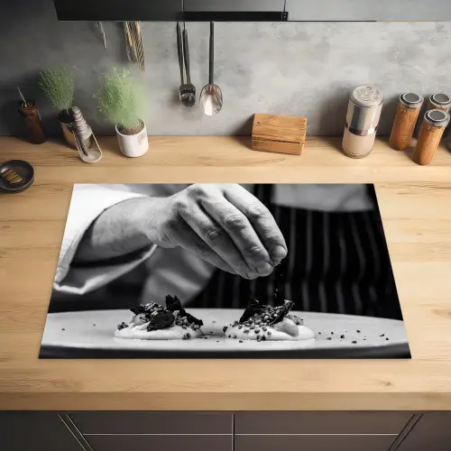 Chef - Garnering - Gerecht Inductie beschermer vinyl 3mm klein -sfeer5