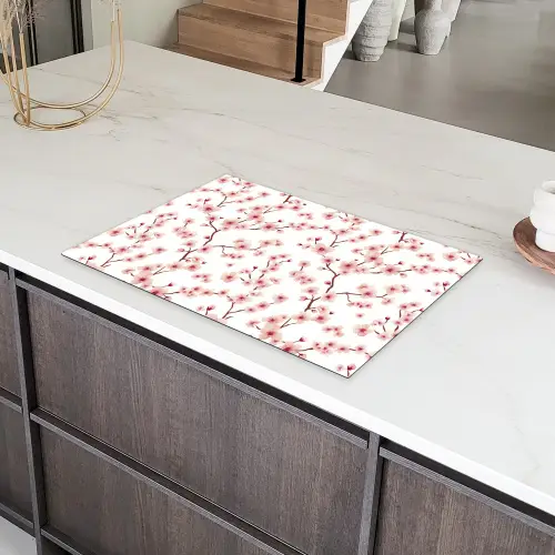 Kersenbloesem - Takken - Roze Inductie beschermer vinyl 3mm klein 276 -sfeer8