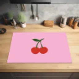 Kersen - Roze - Illustratie Inductie beschermer vinyl 3mm klein -sfeer5