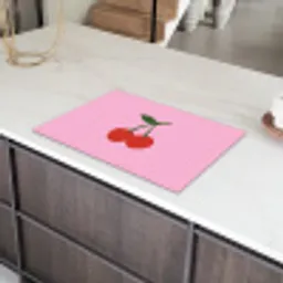 Kersen - Roze - Illustratie Inductie beschermer vinyl 3mm klein -sfeer8