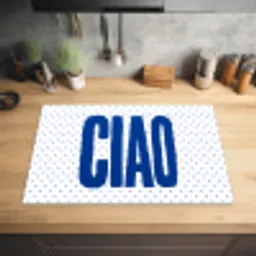 Ciao - Blauw - Stippen Inductie beschermer vinyl 3mm klein -sfeer5