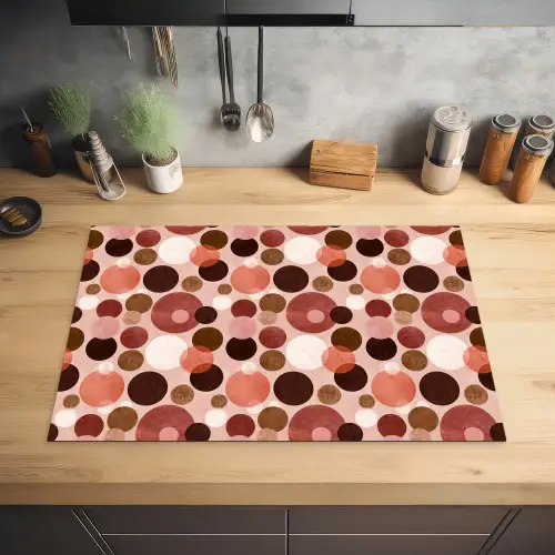 Cirkels - Modern - Kleurrijk Inductie beschermer vinyl 3mm klein 276 -sfeer5