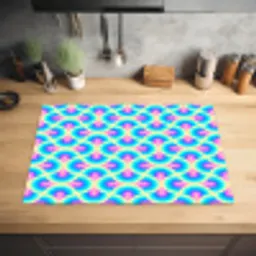 Cirkels - Neon - Bogen Inductie beschermer vinyl 3mm klein 276 -sfeer5