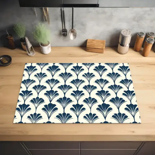 Klassiek - Motief - Blauw Inductie beschermer vinyl 3mm klein 276 -sfeer5