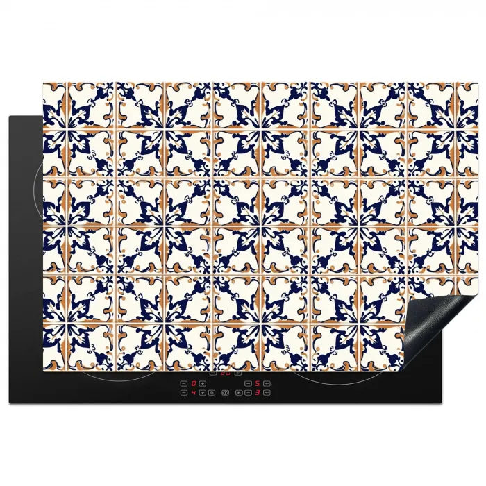 Klassiek - Patroon - Kleurrijk Inductie beschermer vinyl 3mm klein 276 -3d