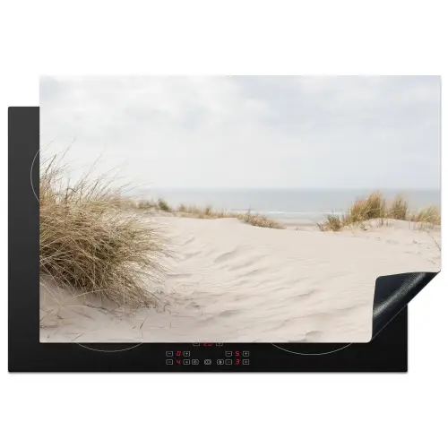 Wolken - Duinlandschap - Zand Inductie beschermer vinyl 3mm klein -3d