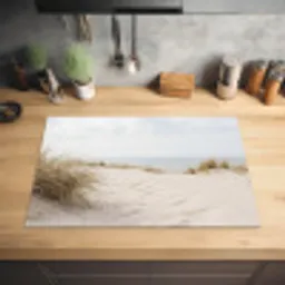 Wolken - Duinlandschap - Zand Inductie beschermer vinyl 3mm klein -sfeer5