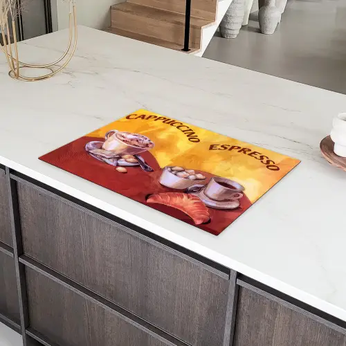 Koffie Inductie beschermer vinyl 3mm klein -sfeer8