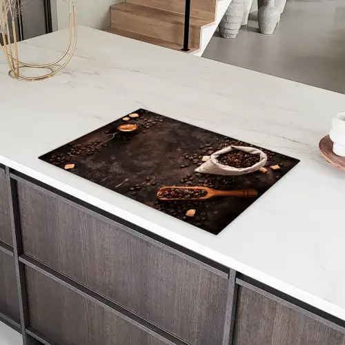 Koffiebonen Stilleven Inductie beschermer vinyl 3mm klein -sfeer8