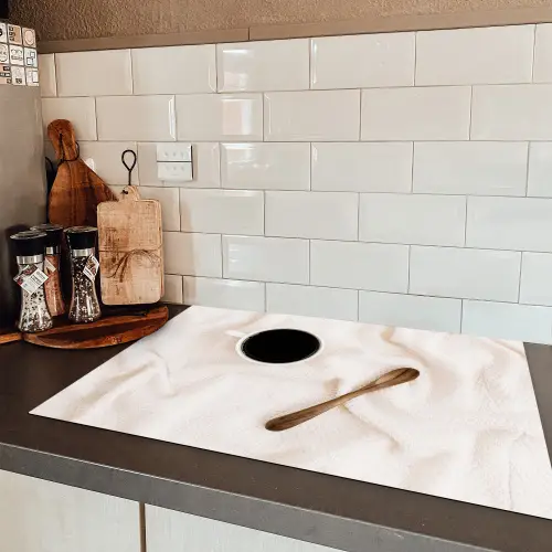 Koffiepauze in Geborgenheid Inductie beschermer vinyl 3mm klein -sfeer3