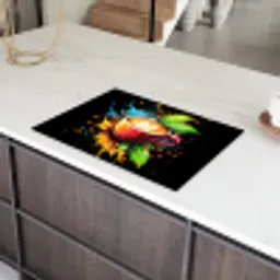 Koffie - Graffiti - Drinken - Abstract Inductie beschermer vinyl 3mm klein -sfeer8