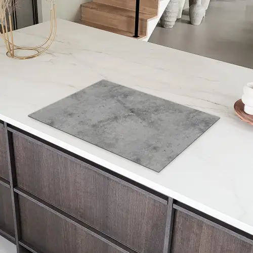 Beton - Grijs - Patronen Inductie beschermer vinyl 3mm klein 276 -sfeer8