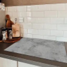 Beton - Grijs - Patronen Inductie beschermer vinyl 3mm klein 276 -sfeer3