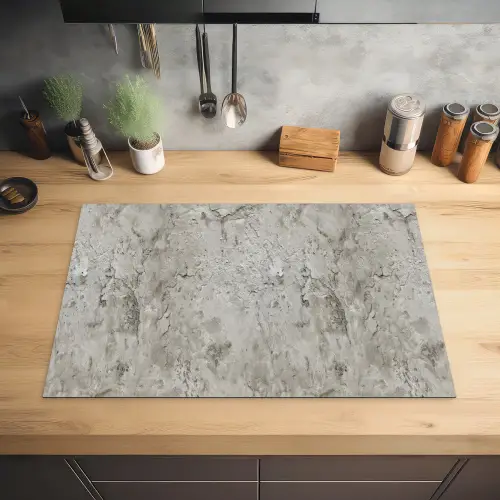 Beton - Grijs - Muur Inductie beschermer vinyl 3mm klein 276 -sfeer5