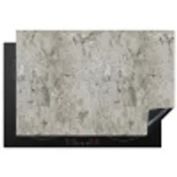 Beton  - Grijs - Muur Inductie beschermer vinyl 3mm klein 276 -3d
