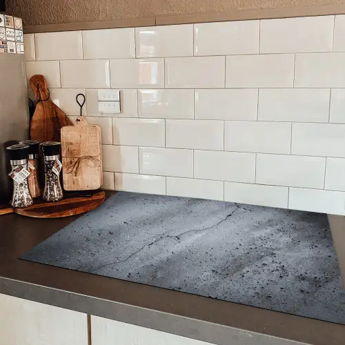 Beton - Grijs - Scheur Inductie beschermer vinyl 3mm klein -sfeer3
