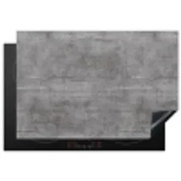 Beton - Patroon - Antiek Inductie beschermer vinyl 3mm klein 276 -3d