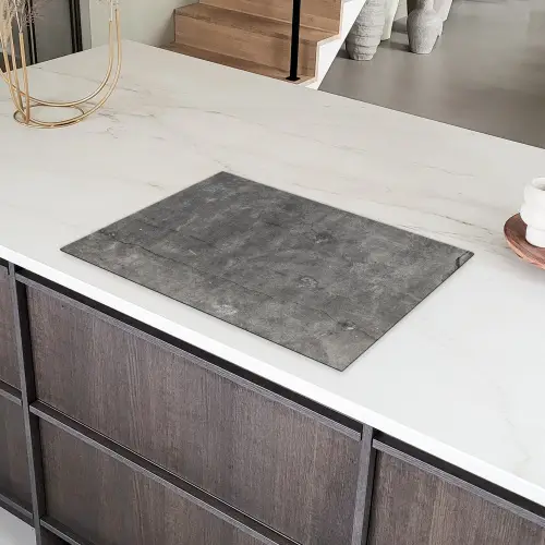 Beton - Muur - Cement Inductie beschermer vinyl 3mm klein -sfeer8
