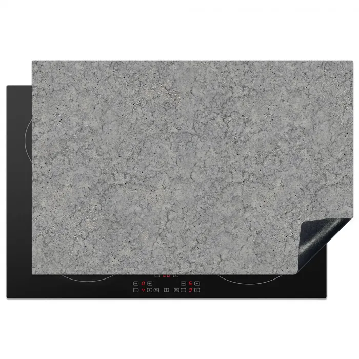 Beton - Muur - Patronen - Industrieel Inductie beschermer vinyl 3mm klein 276 -3d