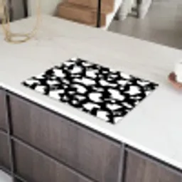 Contrast - Zwart - Wit Inductie beschermer vinyl 3mm klein 276 -sfeer8