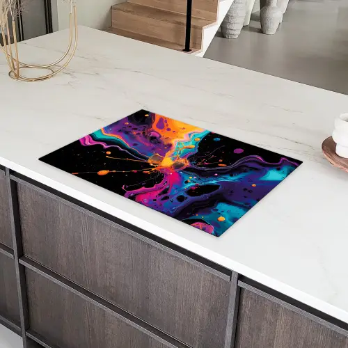 Kosmische Kleurexplosie Inductie beschermer vinyl 3mm klein -sfeer8