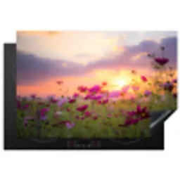 Cosmos bij Zonsondergang Inductie beschermer vinyl 3mm klein -3d