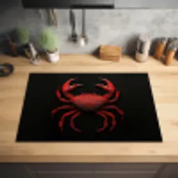 Krab - Rood - Vissen - Schaaldieren Inductie beschermer vinyl 3mm klein -sfeer5