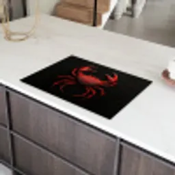 Krab - Rood - Vissen - Schaaldieren Inductie beschermer vinyl 3mm klein -sfeer8