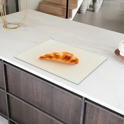 Croissant - Brood - Beige Inductie beschermer vinyl 3mm klein -sfeer8