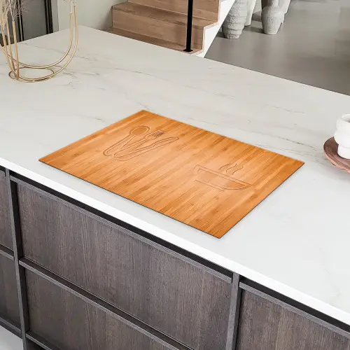 Culinaire Silhouetten Inductie beschermer vinyl 3mm klein -sfeer8