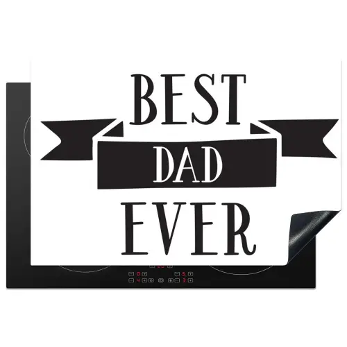 Papa - Quote - Beste papa Inductie beschermer vinyl 3mm klein -3d